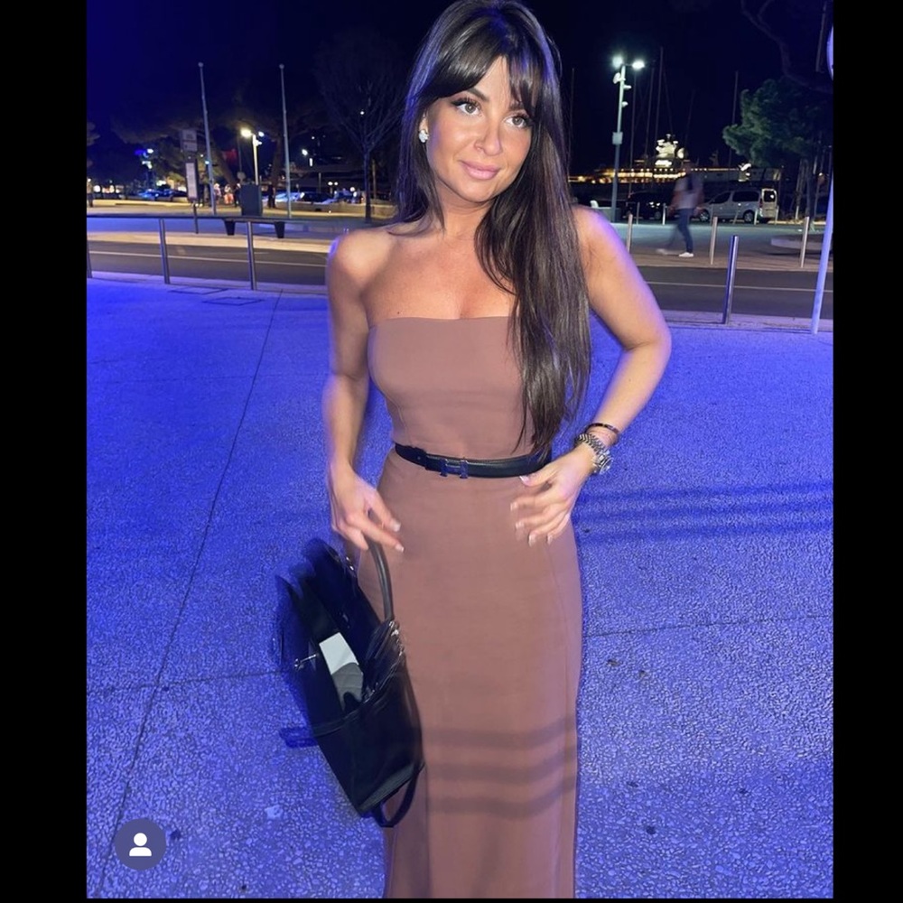 Zara MIDI BUSTIER DRESS - Picture 9 of 14